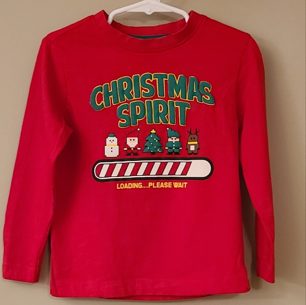 Minecraft red holiday long sleeved tee shirt